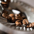 flat burr with coffee beans
