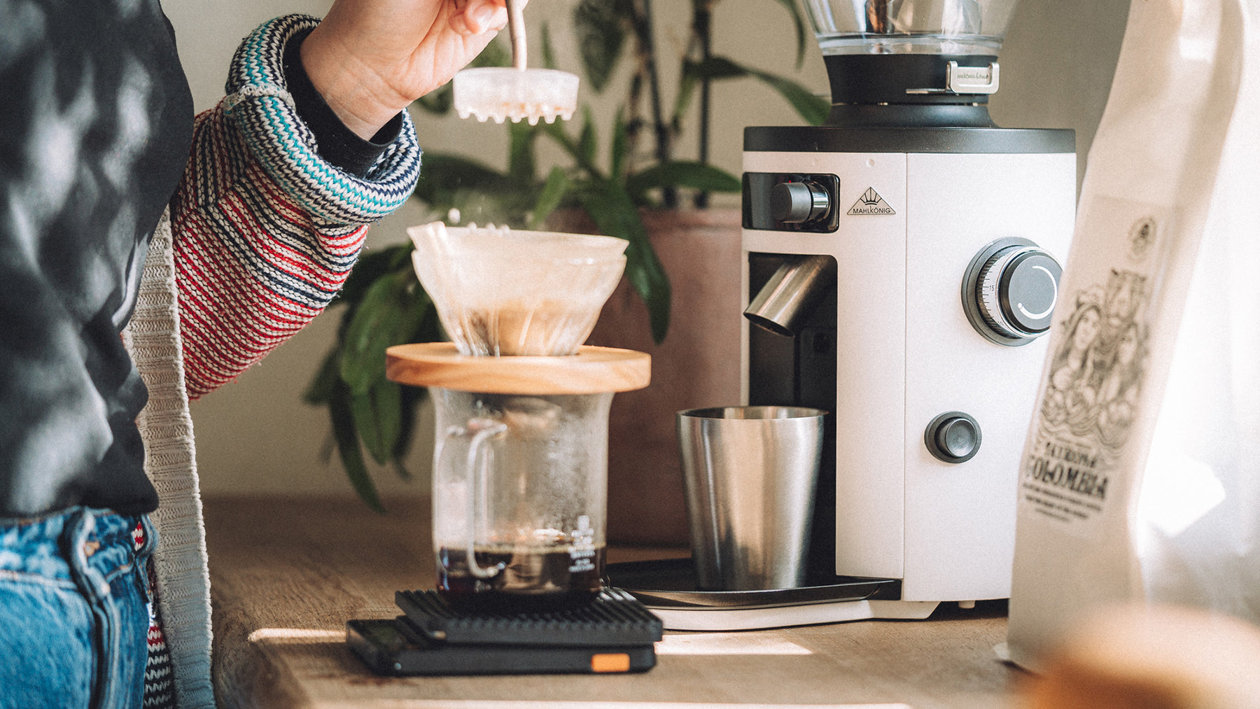 filter coffee brewing