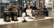 Mahlkoenig grinder with La Marzocco espresso machine
